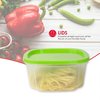 Hds Trading 7Piece Plastic Food Storage Container Set With MultiColored Lids ZOR95991